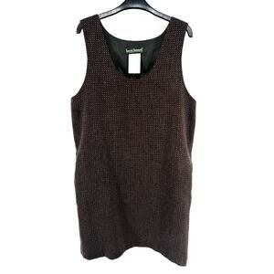 Harve Bernard Vintage Wool Jumper Dress Lined Size 12 FLAWS